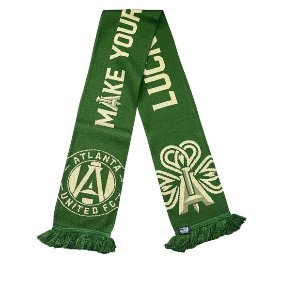 Atlanta United FC St. Patrick's Day Luck Scarf of the Month March 2020 Green NEW - Picture 1 of 9
